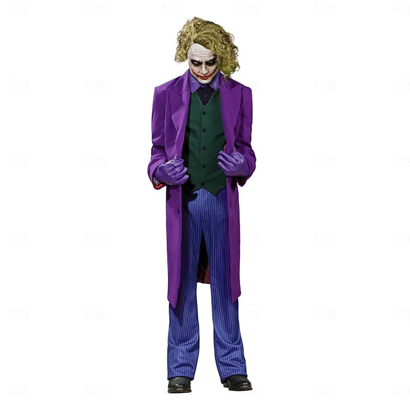 Joker Joker Clown Cosplay Costume Suits & Blazers Fancy Dress Costume Party Movie Cosplay for Men's Adults' Halloween Carnival Performance Party4