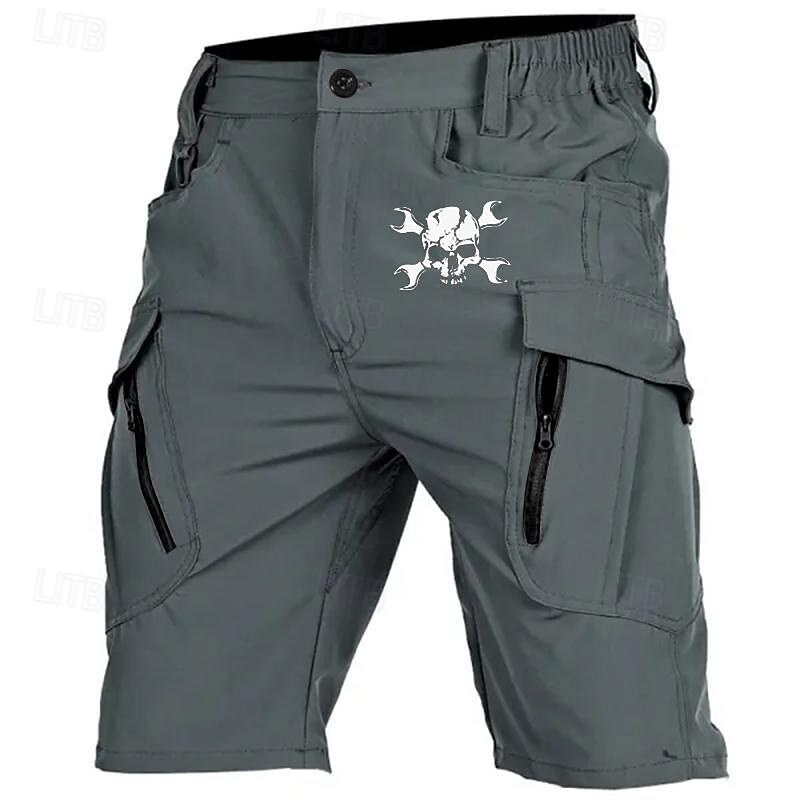 Men's Graphic Prints Halloween Costumes Cargo Shorts Work Shorts Mid Waist Streetwear Novelty Casual Daily Going out Side Pockets Elastic Waist Drawstring Designer Clothing Apparel4