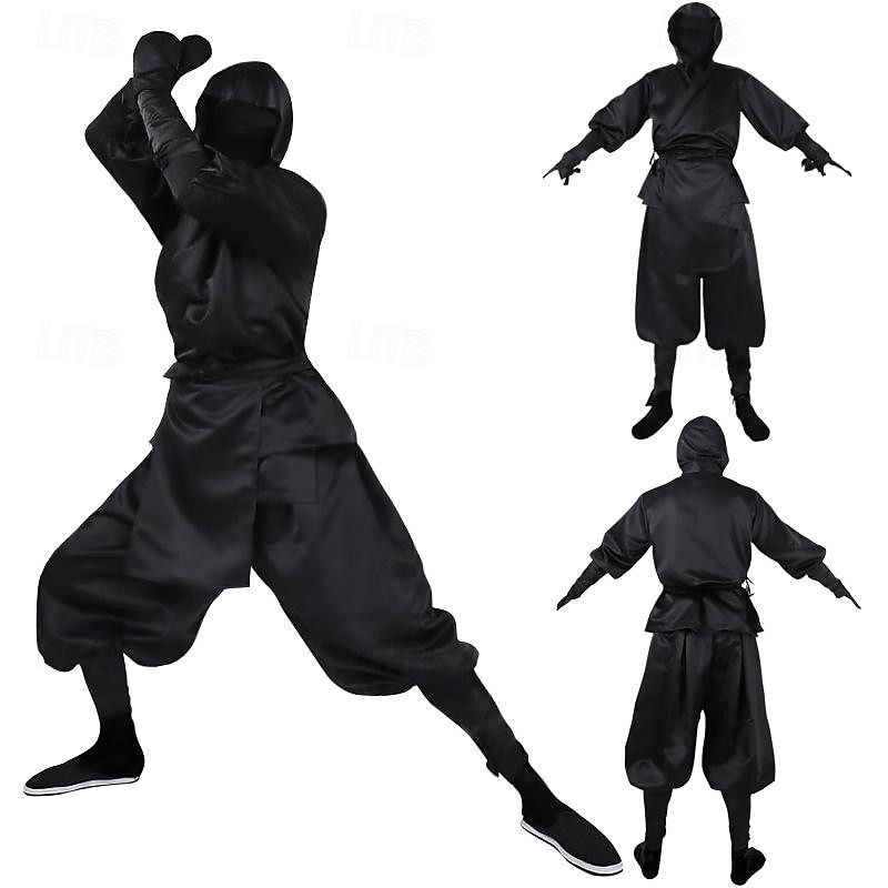 Ninja Halloween Cosplay Costume Cosplay Adults' Men's Carnival Masquerade Performance Party Easy Halloween Costumes Dress Up