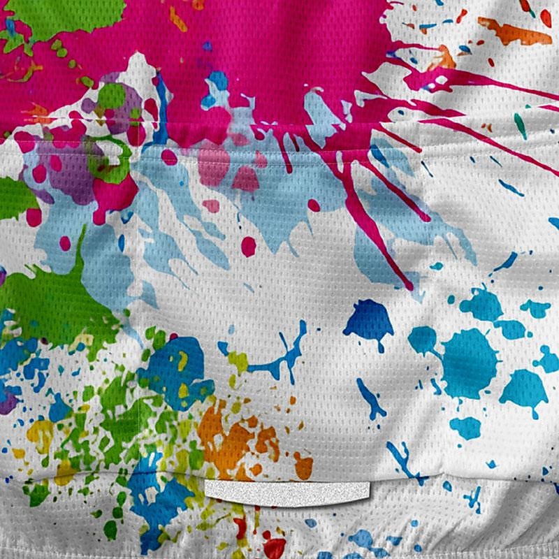 Men's Cycling Jersey Graffiti Short Sleeve Bike Tee Tshirt Jersey with 3 Rear Pockets Mountain Bike MTB Quick Dry Anatomic Design Wicking Breathable Sports White Yellow Blue Clothing Apparel4