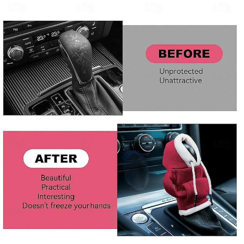 Gear Shift Hoodie Cover Universal Car Shift Knob Hoodie Mini Hoodie for Car Shifter Automotive Interior Cute Gadgets4