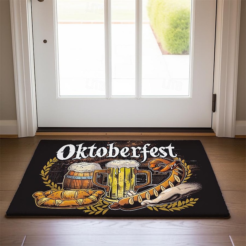German Oktoberfest 2025 Vintage Doormat Kitchen Mat Floor Mat Non-Slip Area Rug Oil Proof Rug Indoor Outdoor Mat Bedroom Decor Bathroom Mat Entrance Rug3