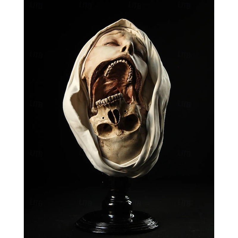 Transfiguratio Mortis Statue, Time Hourglass Resin Sculptures Ornaments Abstract Collectible Figurines for Home Office Bookshelf Desktop Decor