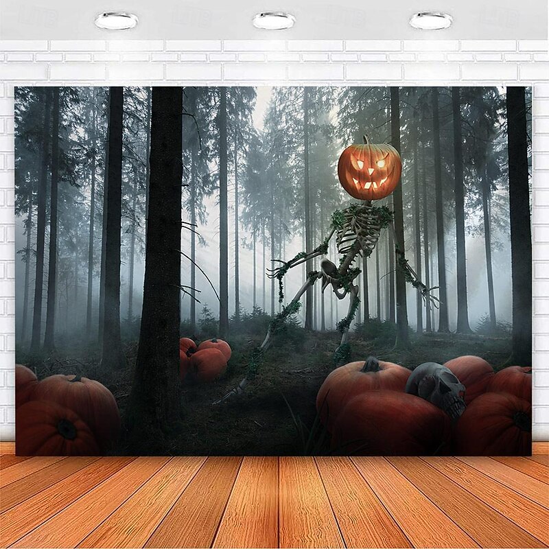 Halloween Decorations Hanging Tapestry Jack O Lantern Pumpkins Wall Art Large Tapestry Mural Decor Photograph Backdrop Blanket Curtain Home Bedroom Living Room Decoration Mansion Haunted House3