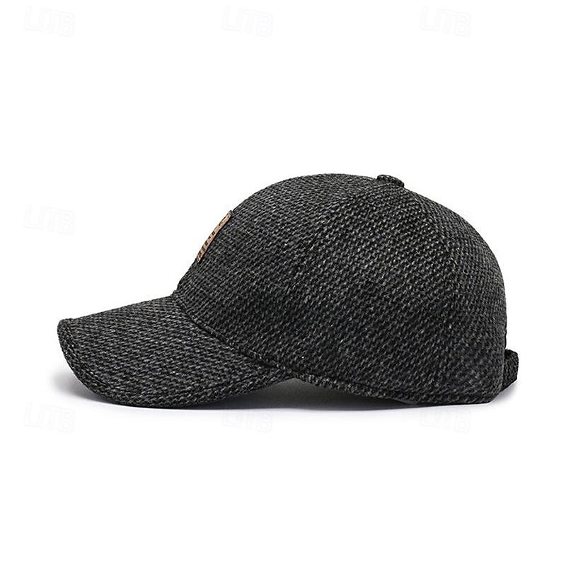 Men's Baseball Cap Sun Hat Trucker Hat Black Coffee Polyester Fashion Casual Street Daily Plain Adjustable Sunscreen Breathable4