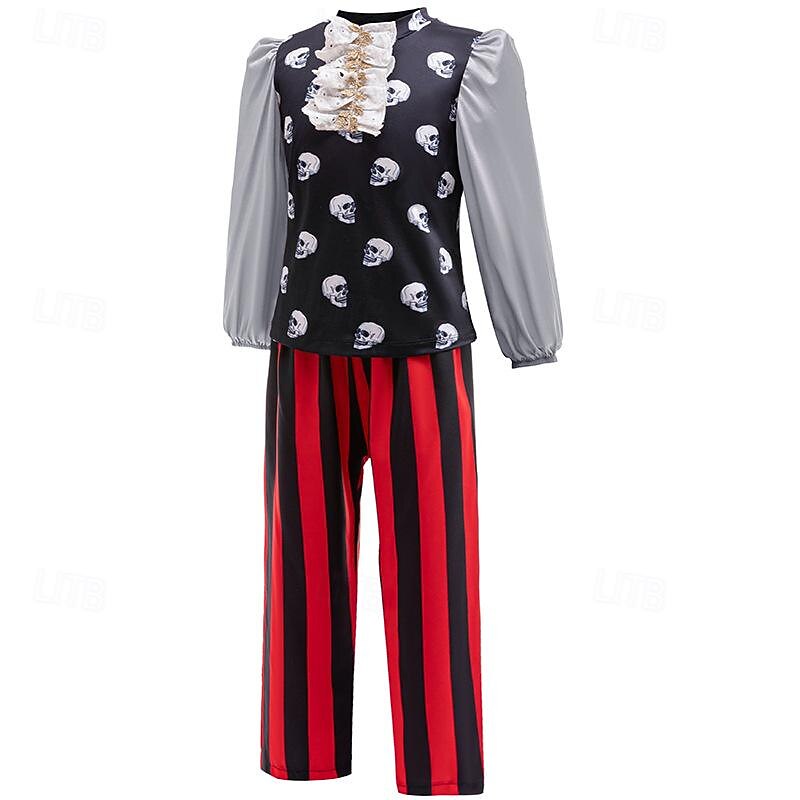 Pirates of the Caribbean Jack Sparrow Pants Costume Cosplay Movie Cosplay for Girls' Kids Carnival Party2