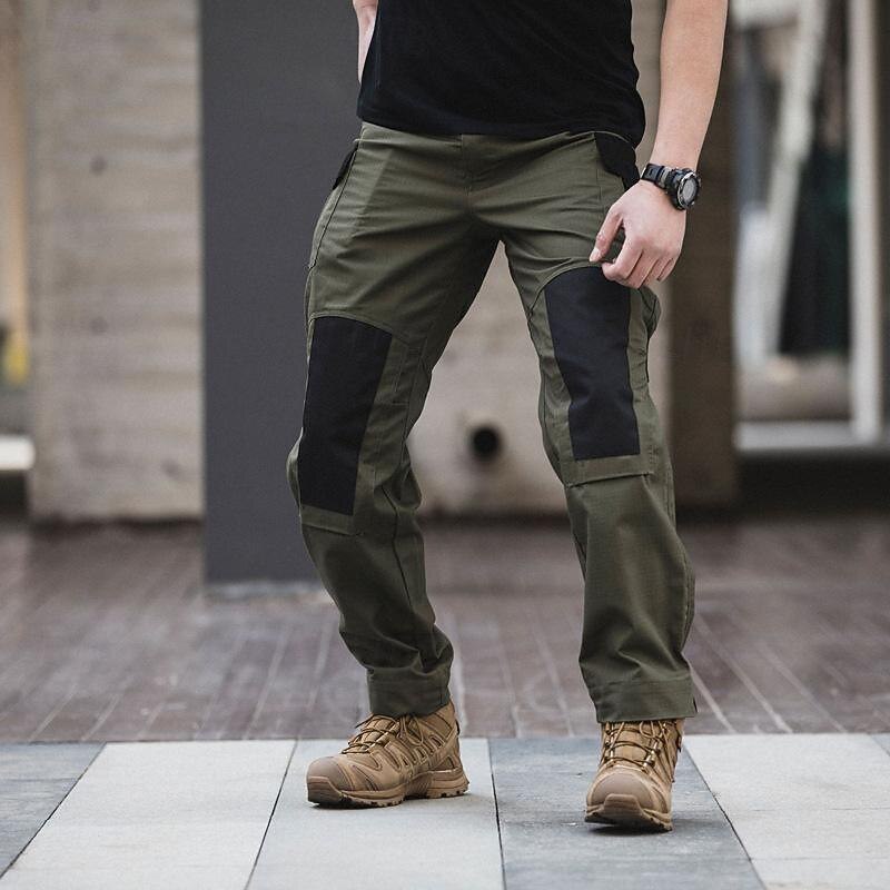 Men's Cargo Pants Hiking Pants Trousers Tactical Pants Military Patchwork Outdoor Regular Fit Waterproof Quick Dry Pants / Trousers Army Green Grey Hunting Climbing Camping / Hiking / Caving M L XL2