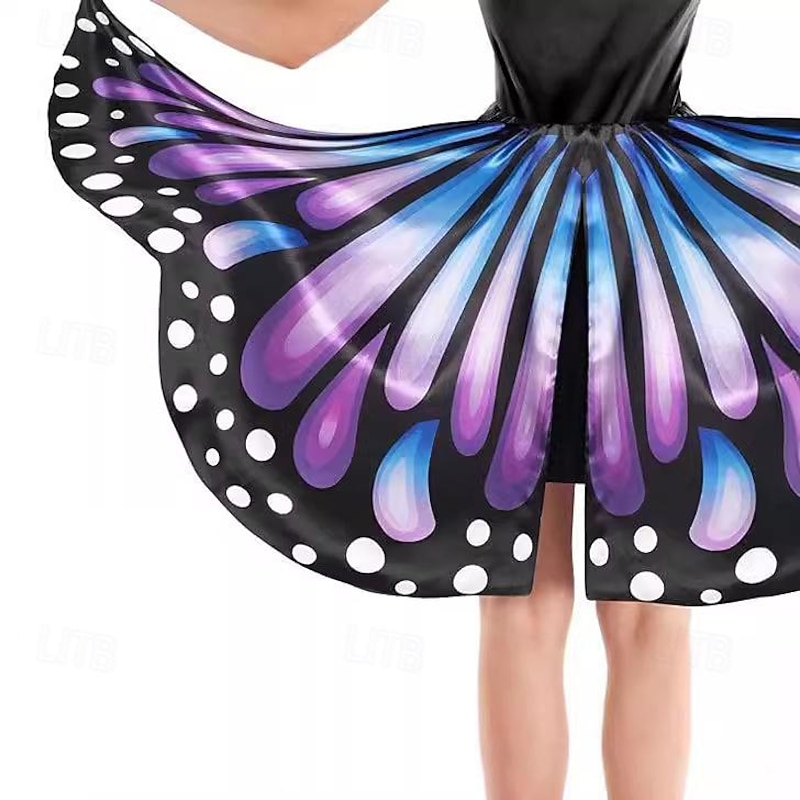 Butterfly Halloween Dress Headband Carnival Costume Funny Costume Adults' Women's Carnival Mardi Gras Party Easy Halloween Costumes Dress Up4
