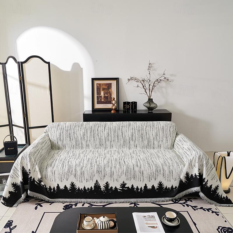 Sofa Blanket Sofa Towel Cover Cloth Outdoor Living Room Sofa Cover Towel Double-sided Thickened Back Towel Camping
