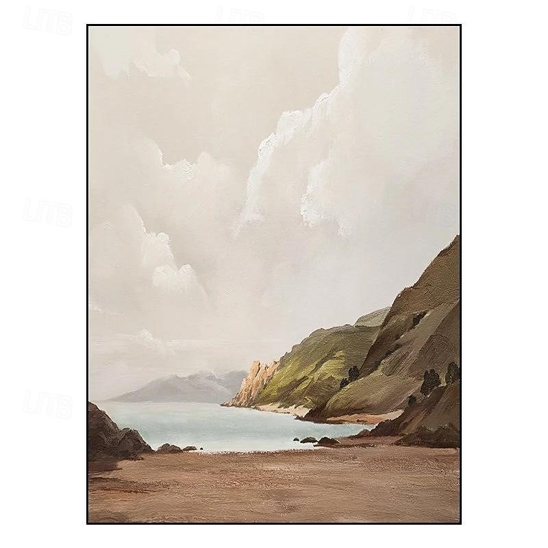 Beige Brown Painting handmade Brown wabi sabi artwork oil painting hand painted Textured Oil Painting Beige Oil Painting brown Abstract Canvas Art Modern Horizontal decor art2