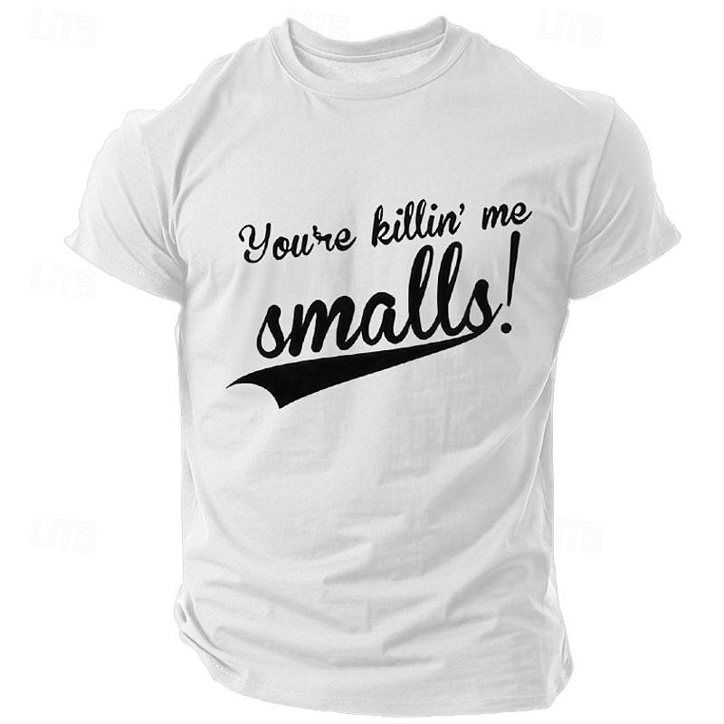 Men's 'You're Killin' Me Smalls!' Graphic T-Shirt - Classic Movie Quote Funny Baseball Fan Short Sleeve Tee3