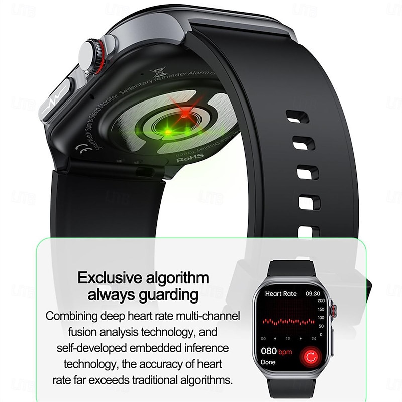 ET 585 Smart Watch 2.04 inch Screen ECG Monitoring One Click Intelligent Micro Examination Bluetooth Call Smartwatch4