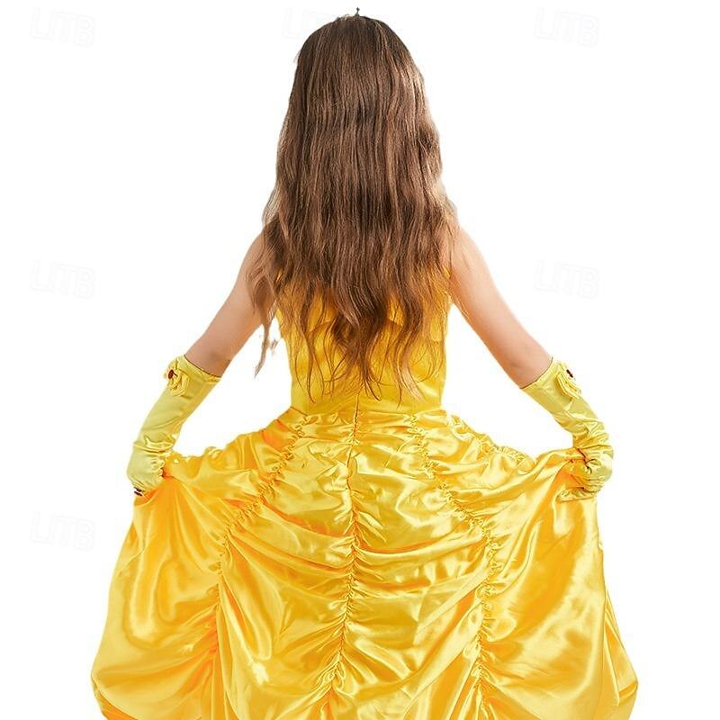 Fairy Tale Princess Cinderella Flower Girl Dress Theme Party Costume Tulle Dresses Cosplay Movie Cosplay for Girls' Kids Carnival Children's Day Party / Evening4