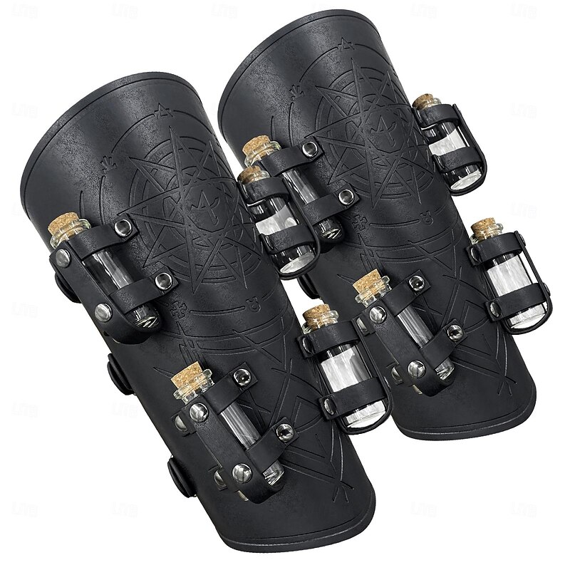 Retro Vintage Medieval Renaissance Wristband Armband Ranger Shieldmaiden Archery Fancy Dress Men's Women's Viking Halloween Carnival Masquerade LARP Adults' Wrist Brace All Seasons