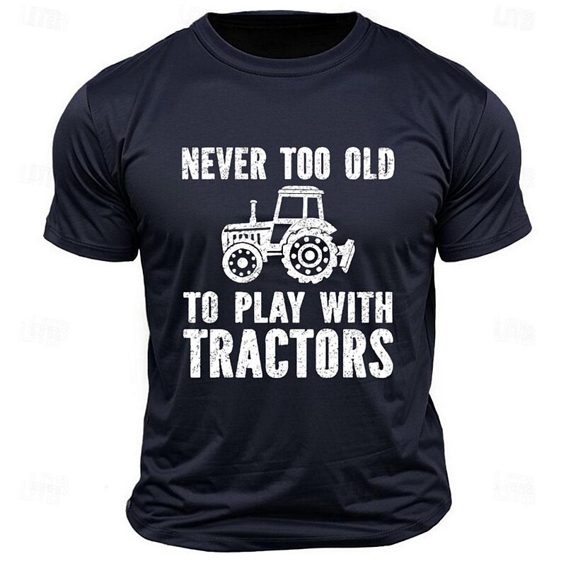 Men's Funny Old Man Letter Print T Shirt Tee Top 100% Cotton Short Sleeve Graphic Shirt Black Army Green Dark Blue Comfortable Tee Street Sports Outdoor Fashion Designer Clothing3