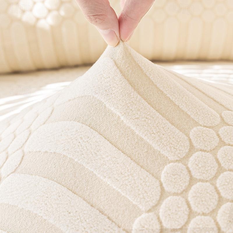 Jacquard Velvet Elastic Sofa Cover All-Inclusive Universal Cover Four Seasons Lazy One-Piece Anti-Cat Scratch Sofa Cushion Stretchable and Durable Easy to Install and Clean Perfect for Year-Round Use3