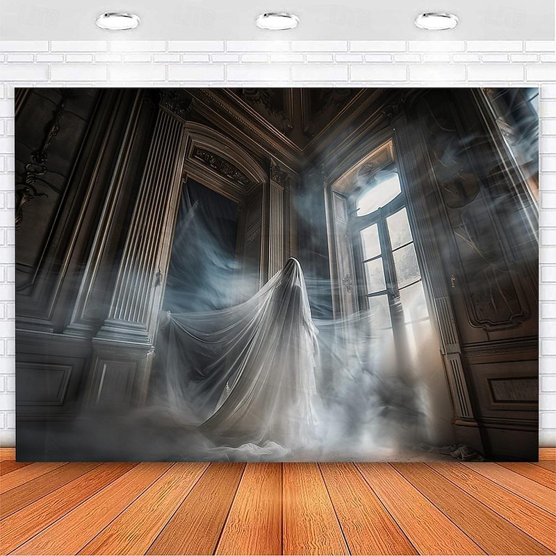 Halloween Decorations Zombie Bride Hanging Tapestry Wall Art Large Tapestry Mural Decor Photograph Backdrop Blanket Curtain Home Bedroom Living Room Decoration Ghost Pumpkin Witch