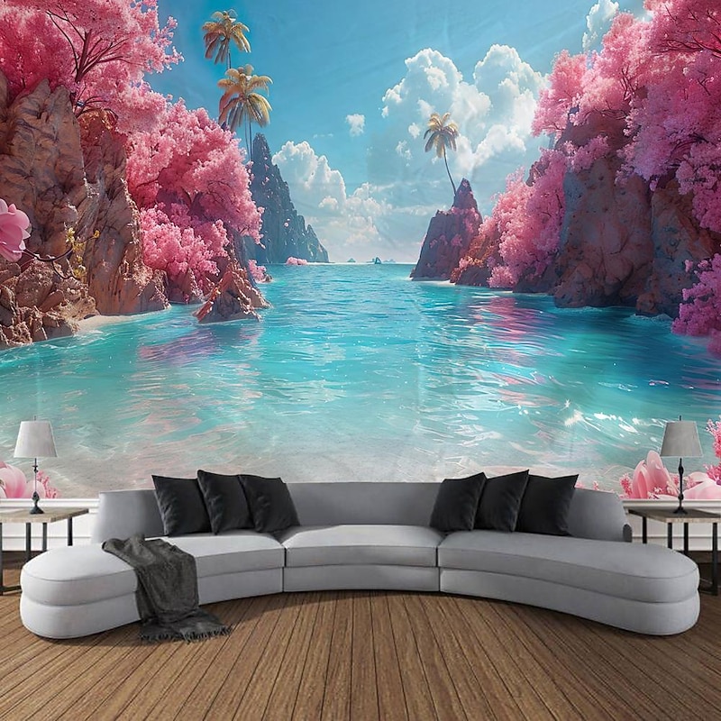 Nature Landscape Sky Ladder Hanging Tapestry Wall Art Large Tapestry Mural Decor Photograph Backdrop Blanket Curtain Home Bedroom Living Room Decoration2