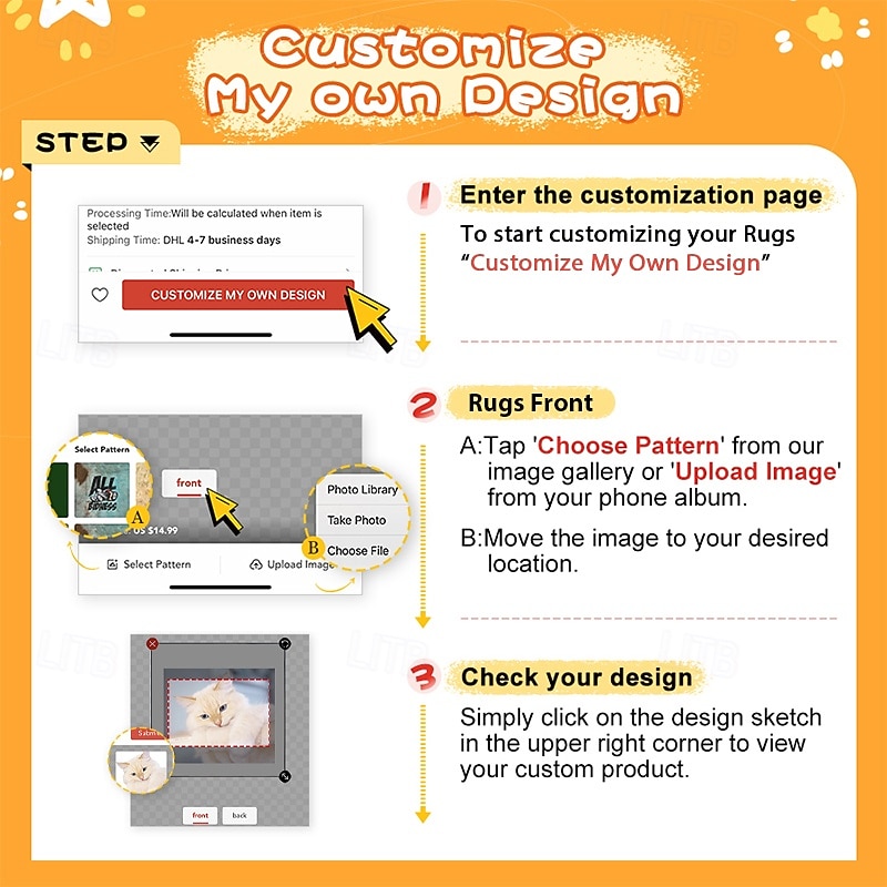 Christmas Custom Rug Doormat Floor Mats Washable Rugs Kitchen Mat Non-Slip Oil Proof Rug Indoor Outdoor Mat Bathroom Mat Entrance Rug Add Your Design Personalized Gift Custom Made4