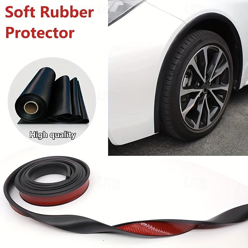 Universal Car Wheel Arch Trim Rubber Edge Guard with Strong Adhesive Tape, 3.5cm x 150cm Black, Protective Fender Lip Molding for All Vehicles4
