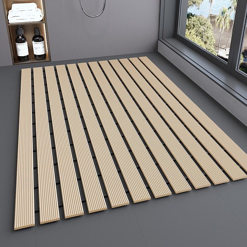 Bathtub Mat Anti-Slip Shower Foot Mat Waterproof and Anti-Fall for Shower Room and Toilet Household Use Non-Slip Quick Drying Perfect for Bathroom Safety and Comfort Easy to Clean2