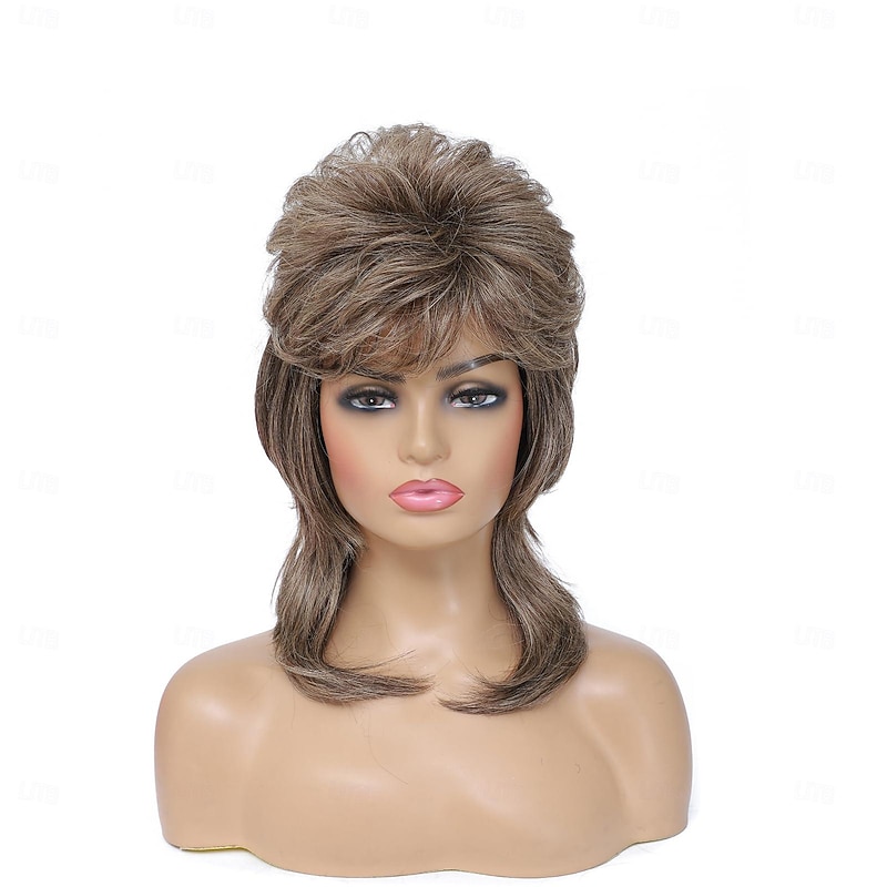 80s Mullet Wig for Women Fluffy and Layered Hairpiece for Perfect for Costume Parties and Cosplay Halloween Wigs3