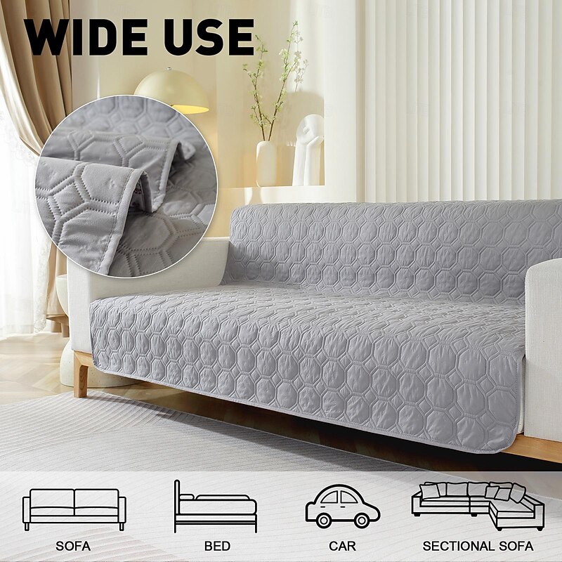 100% Waterproof Pet Sofa Cushion Non-Leakage Non-Slip Dirty-Resistant Solid Color Pet Mattress Cover4