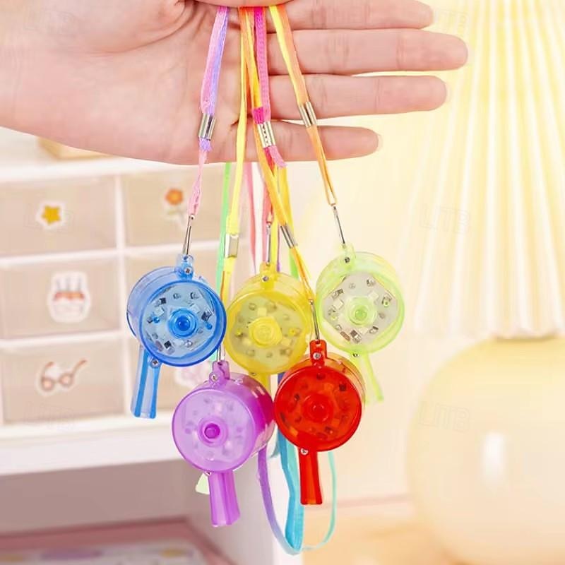 LED Light up Whistle Glow Whistles Flashing Noisemaker Whistles Lanyard Necklace Glow in the Dark Wedding Birthday Party4