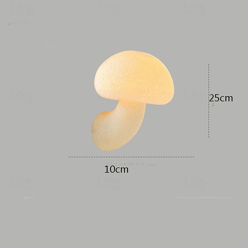 LED Wall Sconce Lamp Mushroom Minimalist Wall Mount Light Lighting Fixture Indoor Lights for Living Room Bedroom Warm White 110-240V3