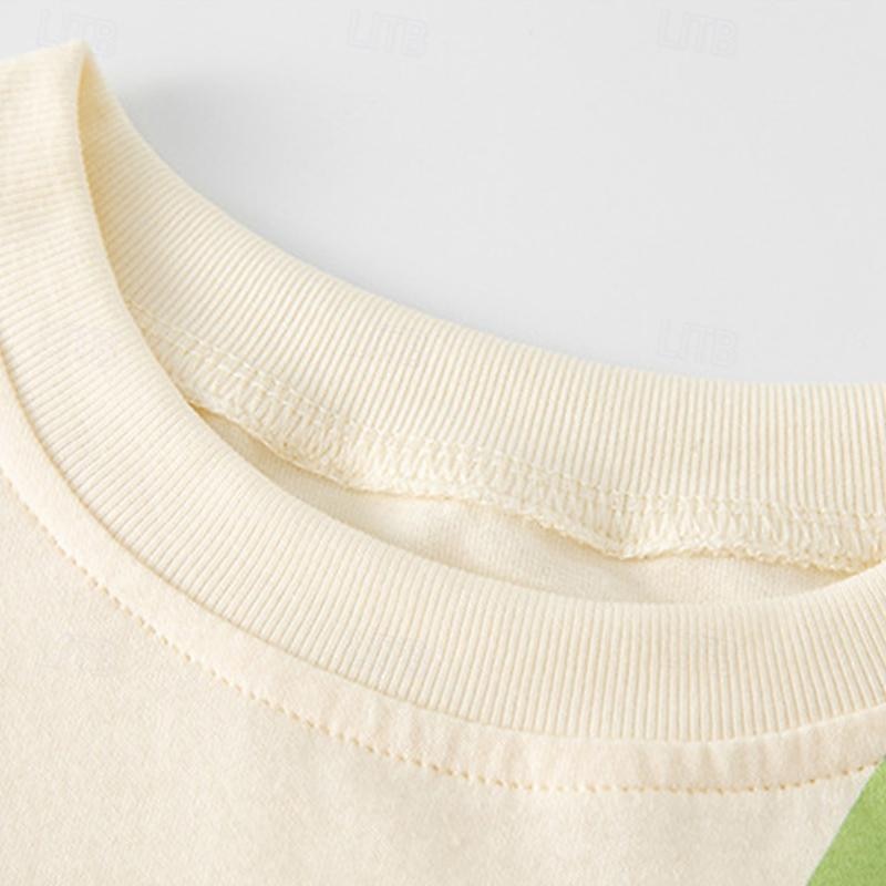 Kid's 3D Graphic Dinosaur Tee Short Sleeve Summer Fashion Basic Kids 4-8Years Crew Neck Outdoor Casual Daily Regular Fit3