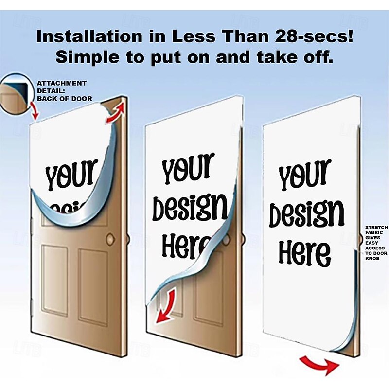 Customized Door Covers Design Your Own Door Tapestry Personalized Custom Made Door Curtain Removable for Front Door Indoor Outdoor German Oktoberfest Friends Couple Gift3