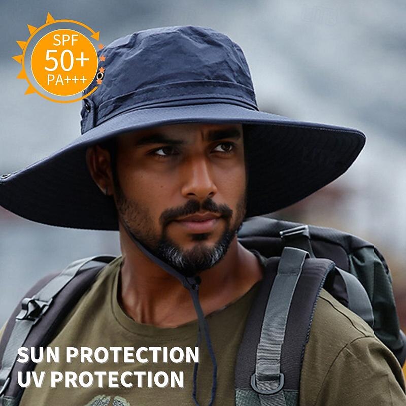 Sun Hat Bucket Hat Boonie hat Waterproof UV Protection Summer Spring Drawstring Wide Brim Unisex Fishing Activity2
