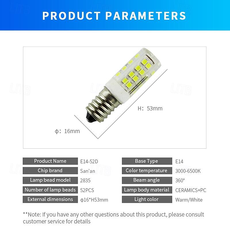 6pcs E14 Corn Lights 180Lumens 7W 75LED Beads SMD 2835 Warm White White 220 V 110 V2