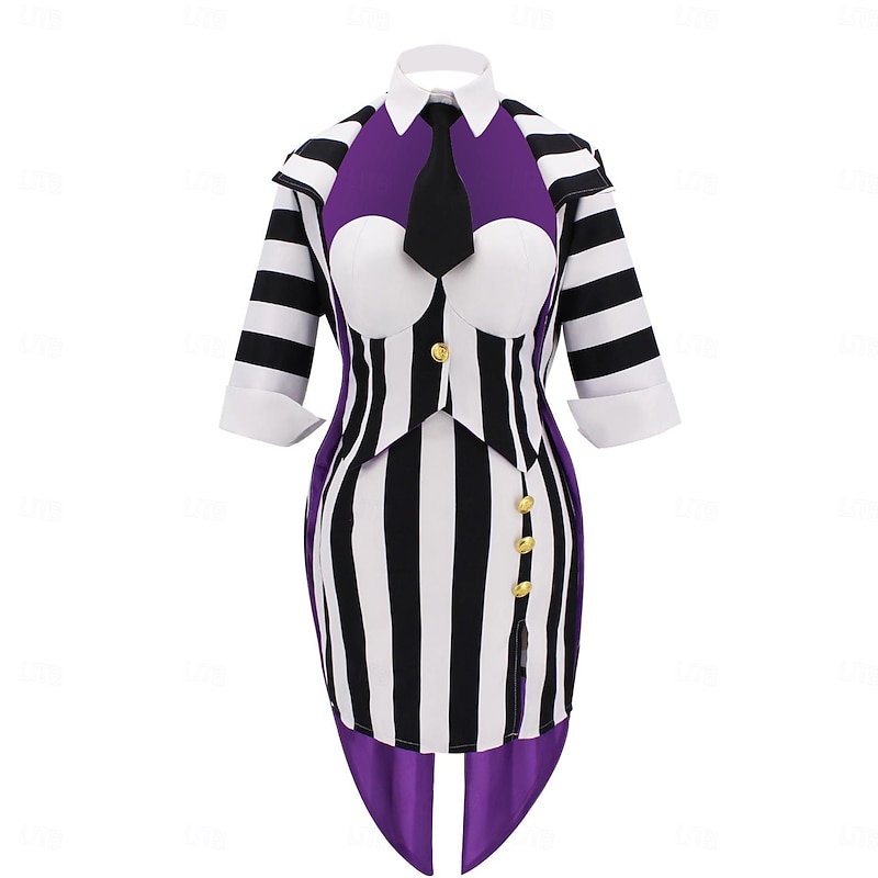 Lydia Deetz Halloween Coat Cosplay Costume Beetlejuice Cosplay Adults' Women's Carnival Masquerade Party / Evening Easy Halloween Costumes Dress Up