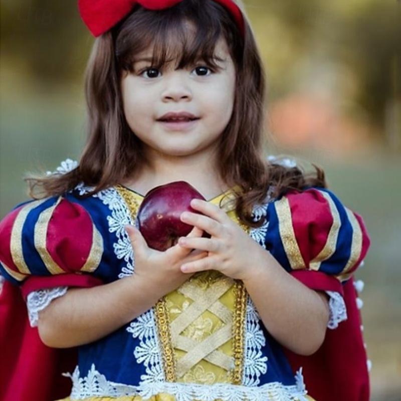 Snow White Princess Dress Costume Flower Girl Dress Cosplay Movie Cosplay for Girls' Kids Carnival Performance Party2