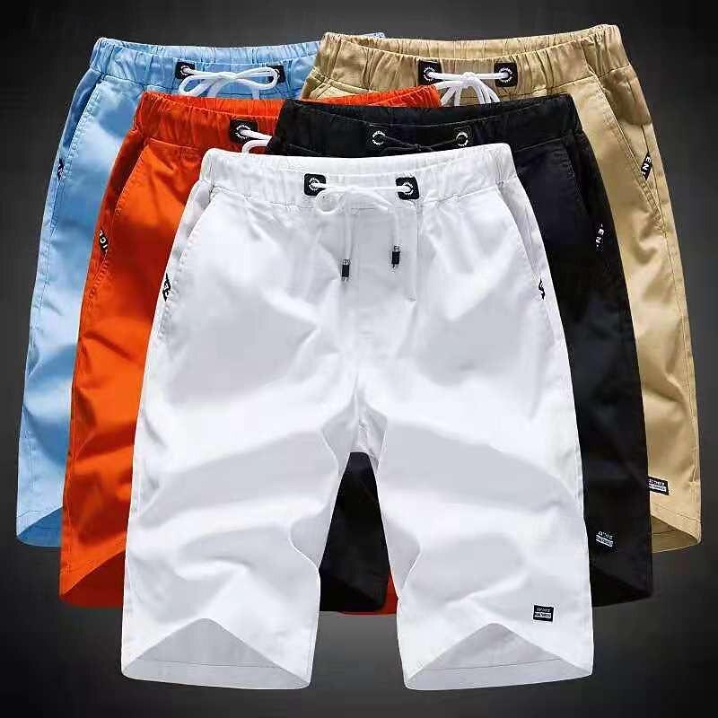 Men's Swim Trunks Board Shorts Beach Shorts Casual Shorts Drawstring Elastic Waist Solid Colored Outdoor Sports Knee Length Daily Leisure Sports Casual / Sporty Athleisure Black White