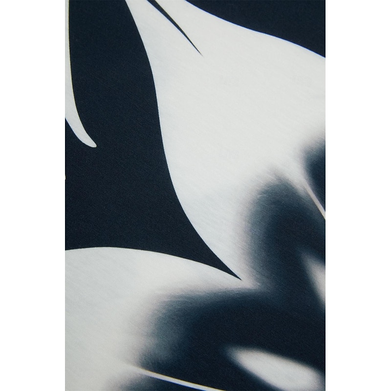 Women's Mini Dress Petite Dress Sundress Tank Dress Summer Dress Stylish Vacation Daily Holiday Loose Fit Floral Sleeveless Crew Neck Black And White Light Blue Summer4