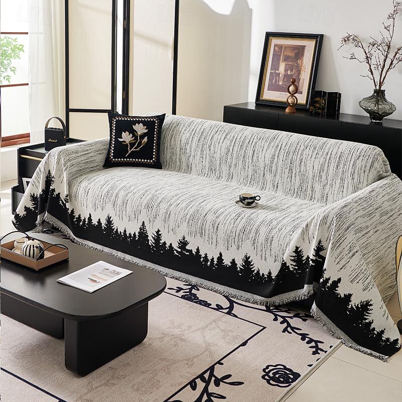 Sofa Blanket Sofa Towel Cover Cloth Outdoor Living Room Sofa Cover Towel Double-sided Thickened Back Towel Camping4