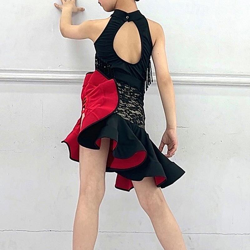 Kids' Dancewear Skirts Tassel Girls' Performance Daily Wear Sleeveless Natural Spandex2