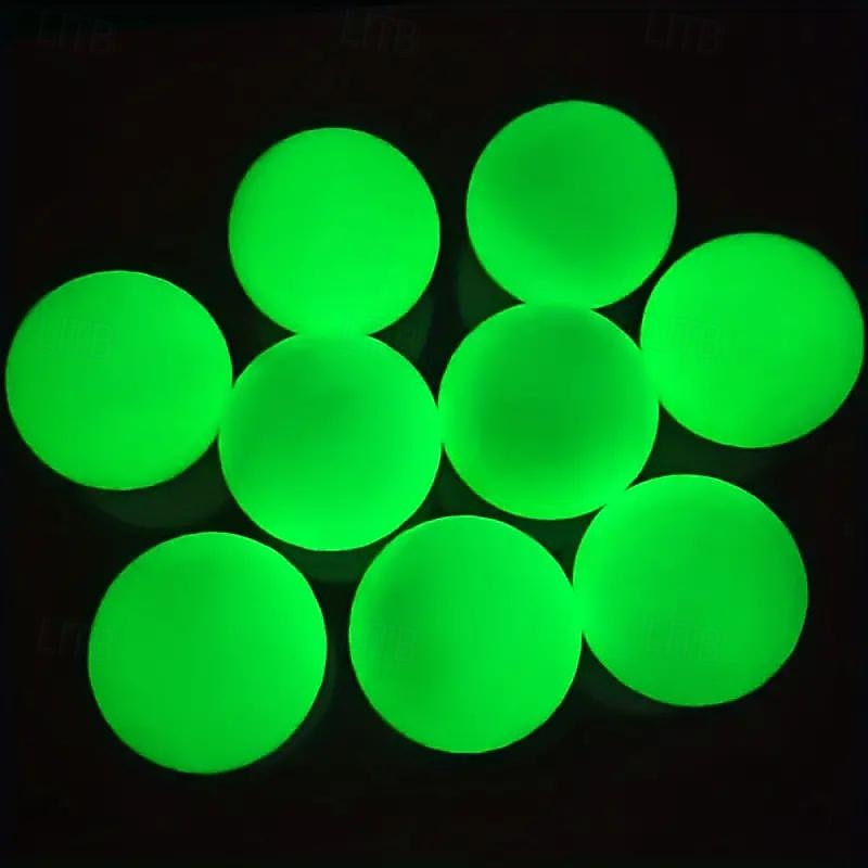 2/3/6pcs Ultra-Bright Luminous Golf Ball Set - Fluorescent Rubber Construction Adult Golf Accessories for Improved Visibility and Accuracy2