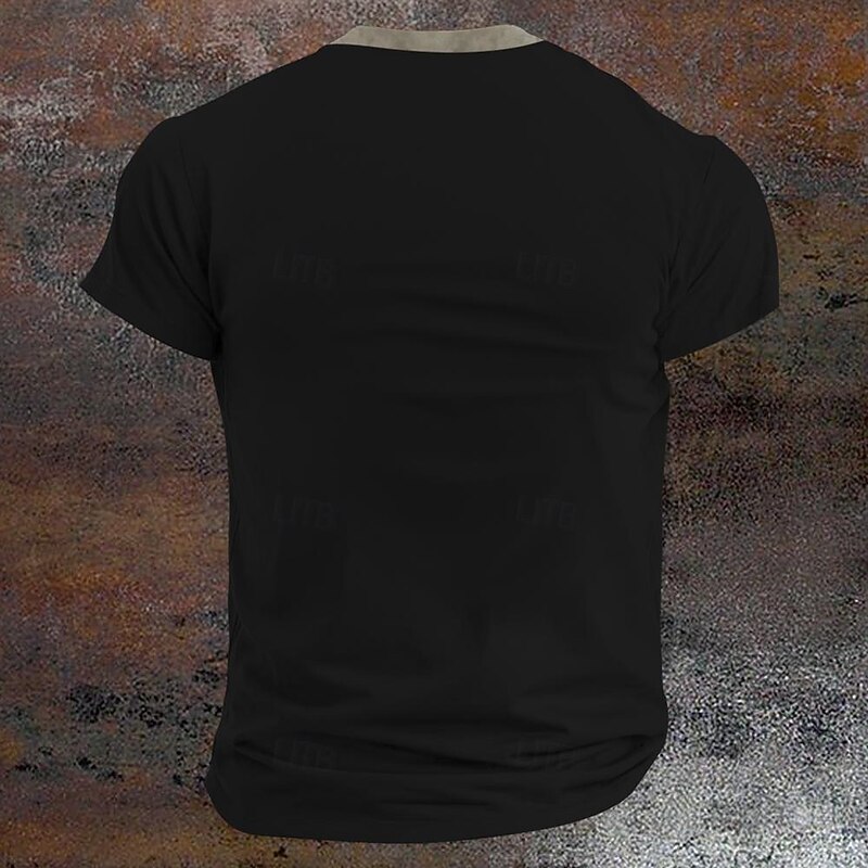 Men's Halloween Skull T Shirt Short Sleeve 3D Print Designer Gothic Party Street Casual Summer Spring Black Crew Neck Henley T-Shirt2