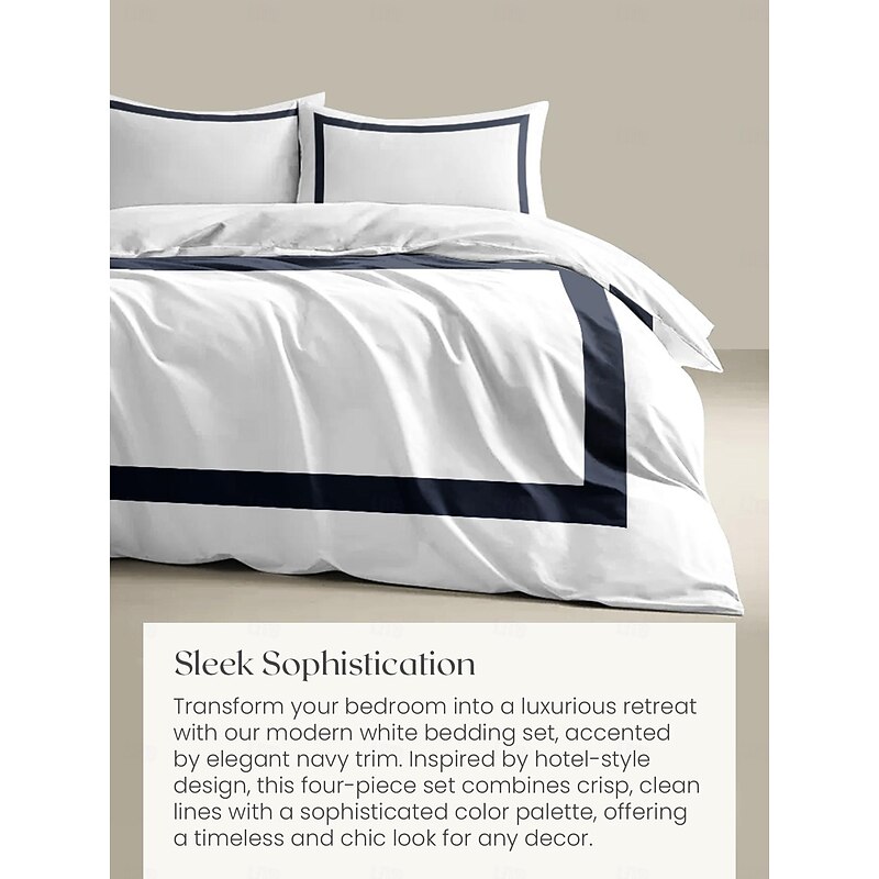 Splicing Duvet Cover Set Patchwork Quilt Design Soft and Stylish Bedding Set Includes Duvet Cover and Pillowcases Perfect for Adding a Unique Touch to Bedroom Decor2