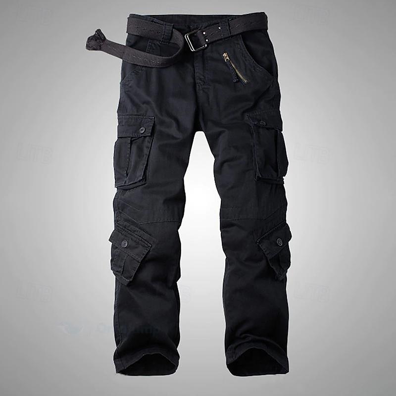 Men's Cargo Pants Cargo Trousers Pocket Plain Comfort Breathable Outdoor Daily Going out Fashion Casual Gray Green Yellow camouflage2