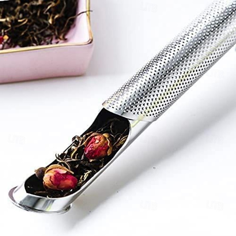 Stainless Steel Tea Infuser - Durable, Easy-Clean Strainer for Loose Leaf Tea - Hangable Design4