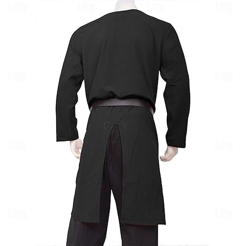 Medieval Renaissance 17th Century Waist Belt Shirt Tunic Ranger Elven Archery Fancy Dress Men's Viking Fantasy Halloween Carnival Masquerade LARP Adults' Shirt Waist Belt All Seasons3