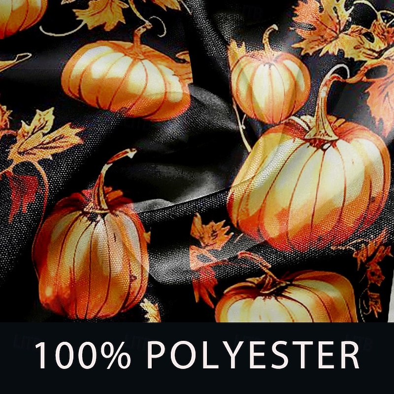 Halloween Men's Pumpkin Halloween Costumes Button Up Shirt Long Sleeve Casual Party Evening Wear Fall Winter Spring & Summer Turndown Shirt Collar Button Up 3D Print Orange3