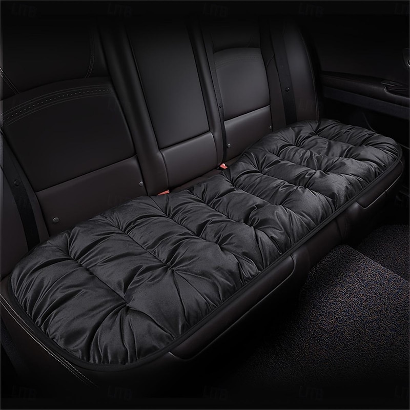 Car Seat Cushion Thickened Warm Short Plush Rear Seat Cushion Seat Cover Four Seasons No Back Seat Cushion Autumn Winter4