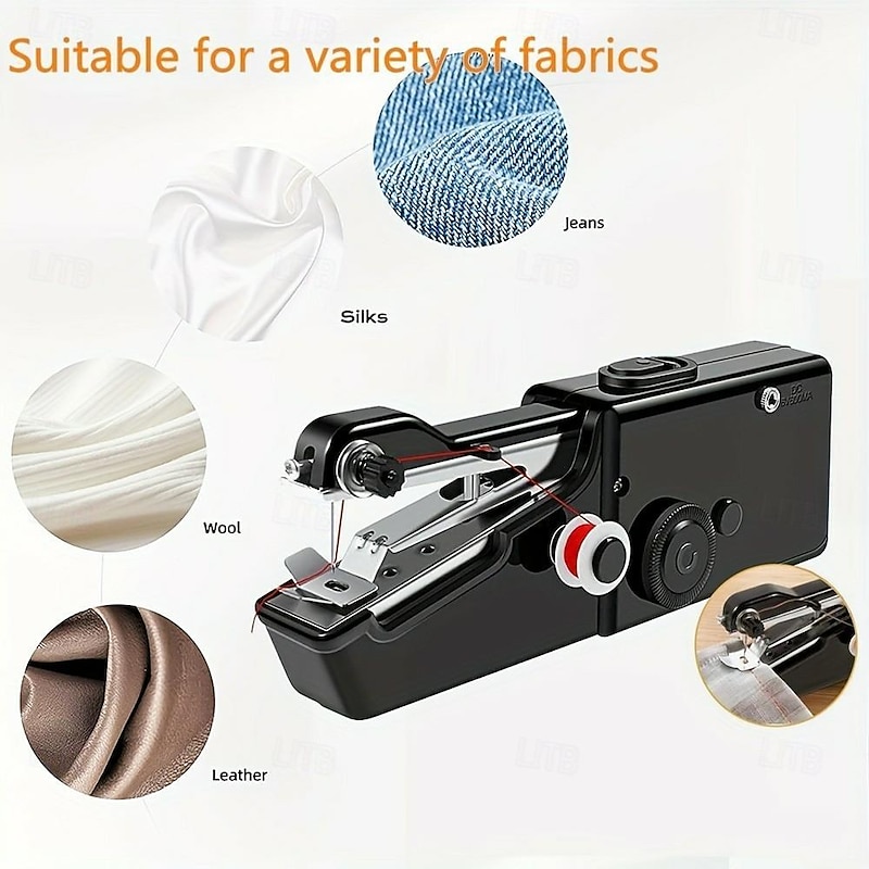 Handheld Sewing Machine Battery Operated Sewing Machine Sewing Machine for Beginners Portable Sewing Machine Clothing Repair Sewing Crafts4