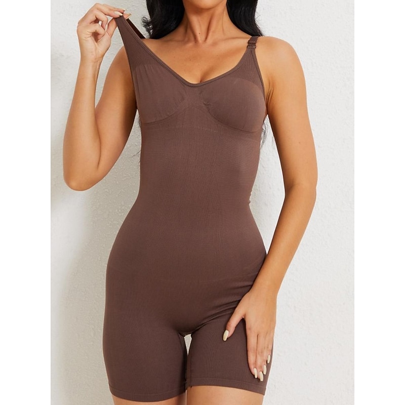 Women's Control Panties Thigh Slimmers Shapewears Yoga Daily Sport Simple Pure Color Buckle Home Outfits4