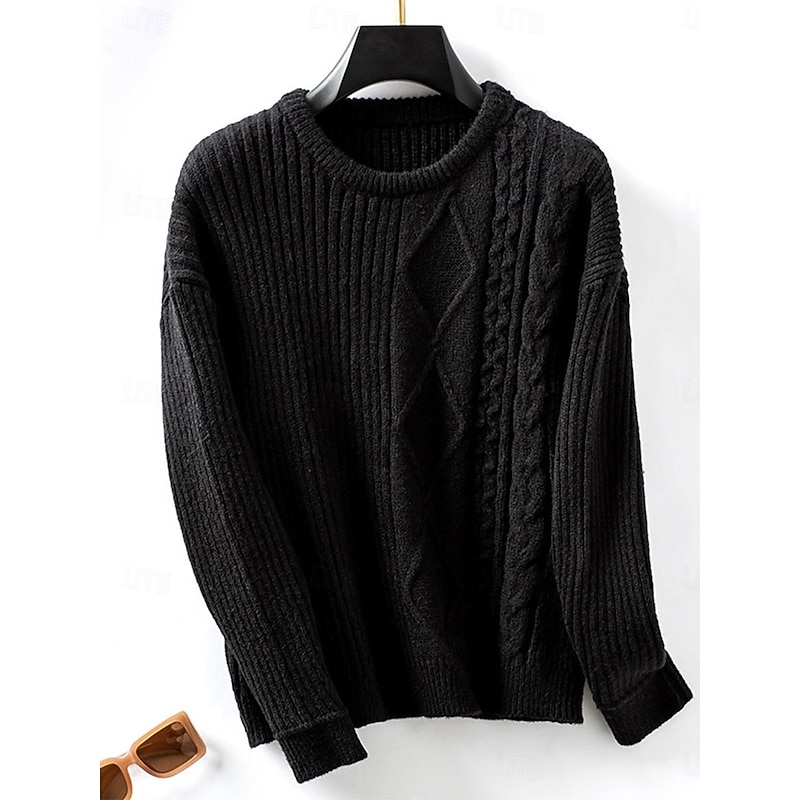 Women's Sweater Work Stylish Modern Long Sleeve Black Fall Winter4